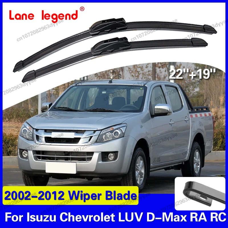 Lâmina do Limpador de Para-brisa Dianteiro para Isuzu Chevrolet LUV D-Max RA RC, Escovas de Borracha para Para-brisa, Acessórios