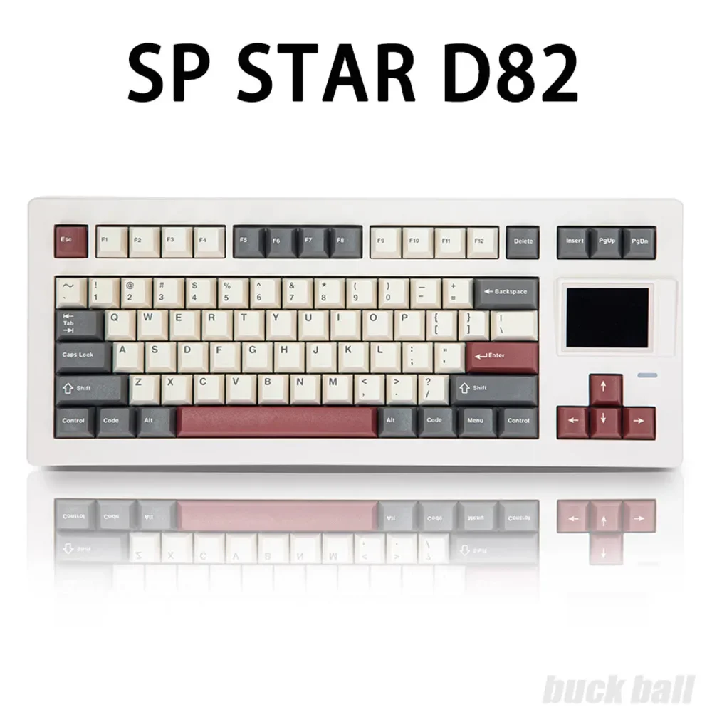 2025 hot sale SP STAR D82 PRO Mechanical Keyboard Wireless Gaming Display Screen Three Mode Keyboard Gasket Hot Swap RGB Backlit