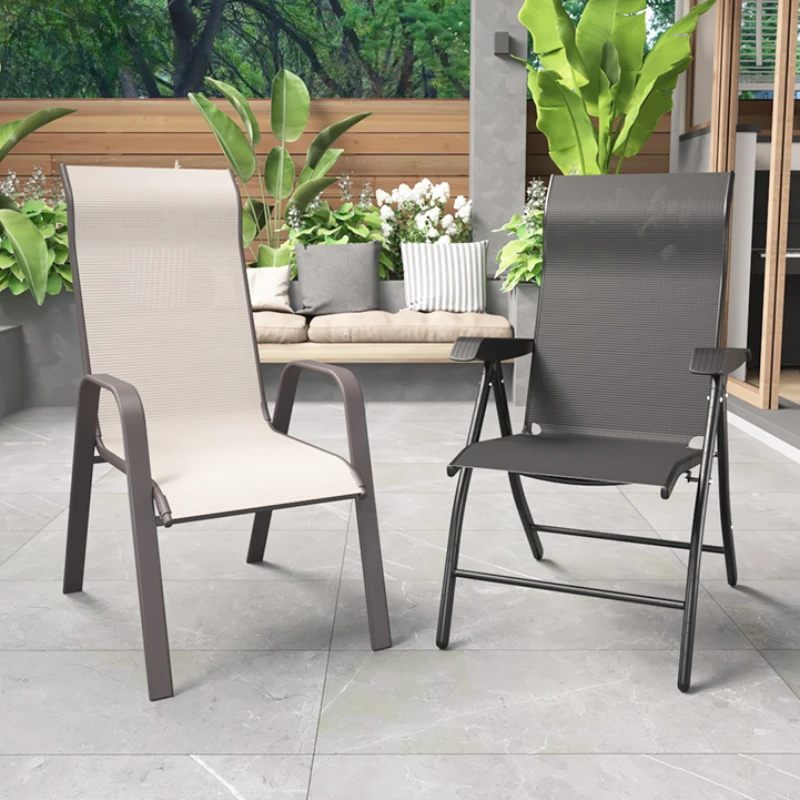 

Outdoor Garden Furniture And Terrace Tourist Chair Armchairs Aluminum Chairs Folding Terraces Beach Room Industerial Comfortable