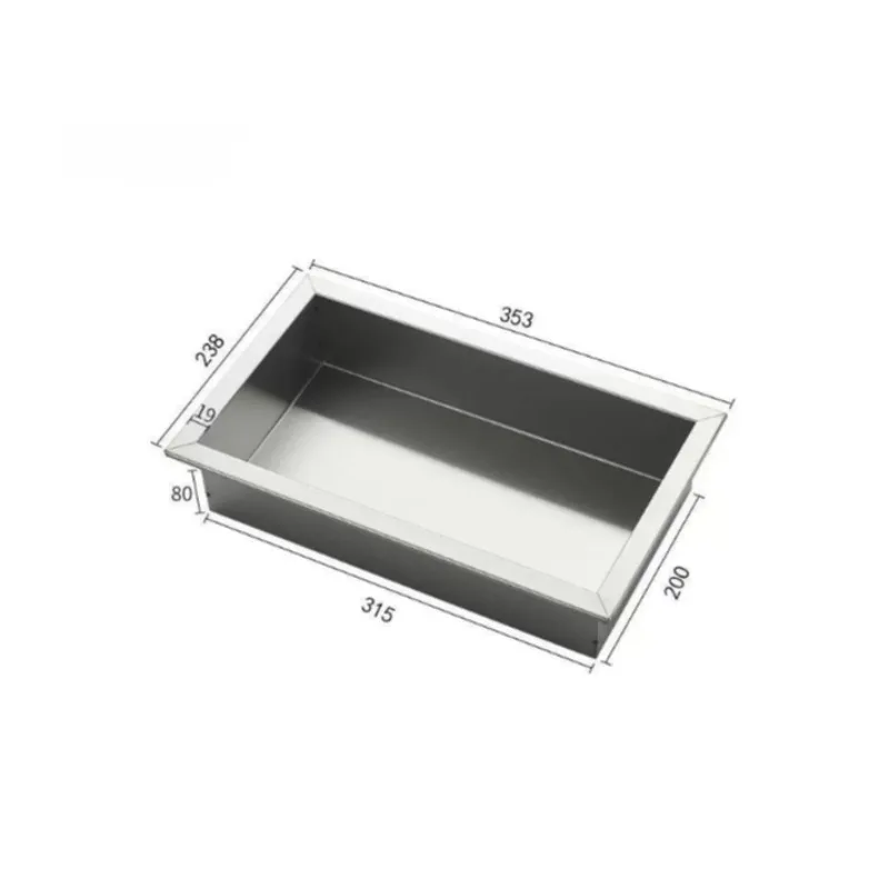 304 Stainless Steel Concealed Wall Niche Matte Black Wall Recessed Box Hotel Recessed Black Shower Niche Embedded