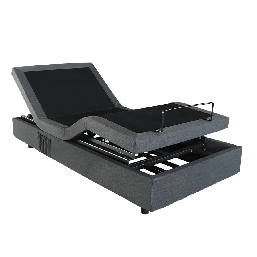 إطار سرير معدني كهربائي قابل للتعديل الأفضل مبيعًا لكبار السن، لوحة خشبية بتصميم حديث لغرفة النوم أو أثاث منزلي للفندق #1