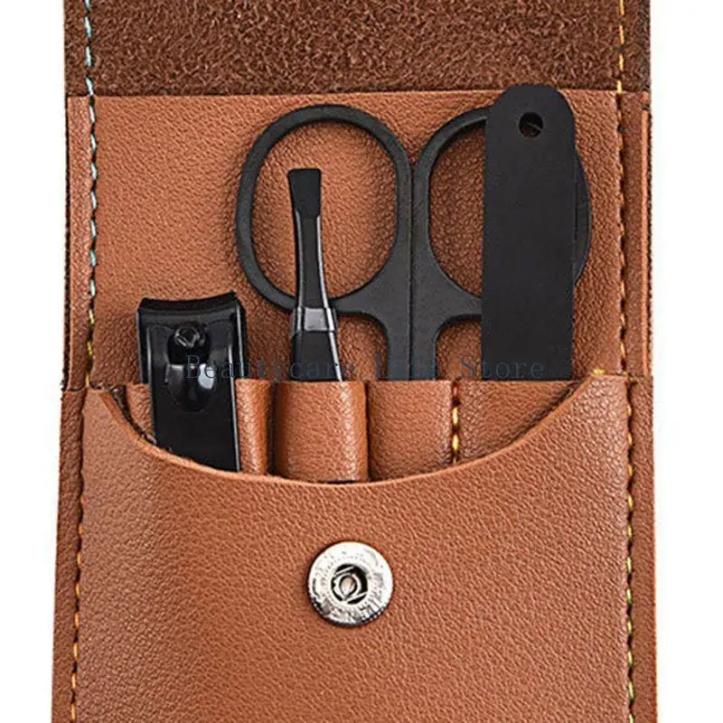 

652C 4pcs Stainless Steel Manicure Pedicure Clipper Cutter Travel Grooming Tool