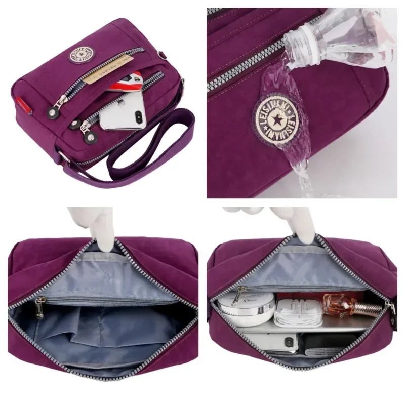 Casual Travel Messenger Bag Designer New Waterproof Shoulder Bag Nylon Cloth Female HandBag Fashion Crossbody Bags for Women