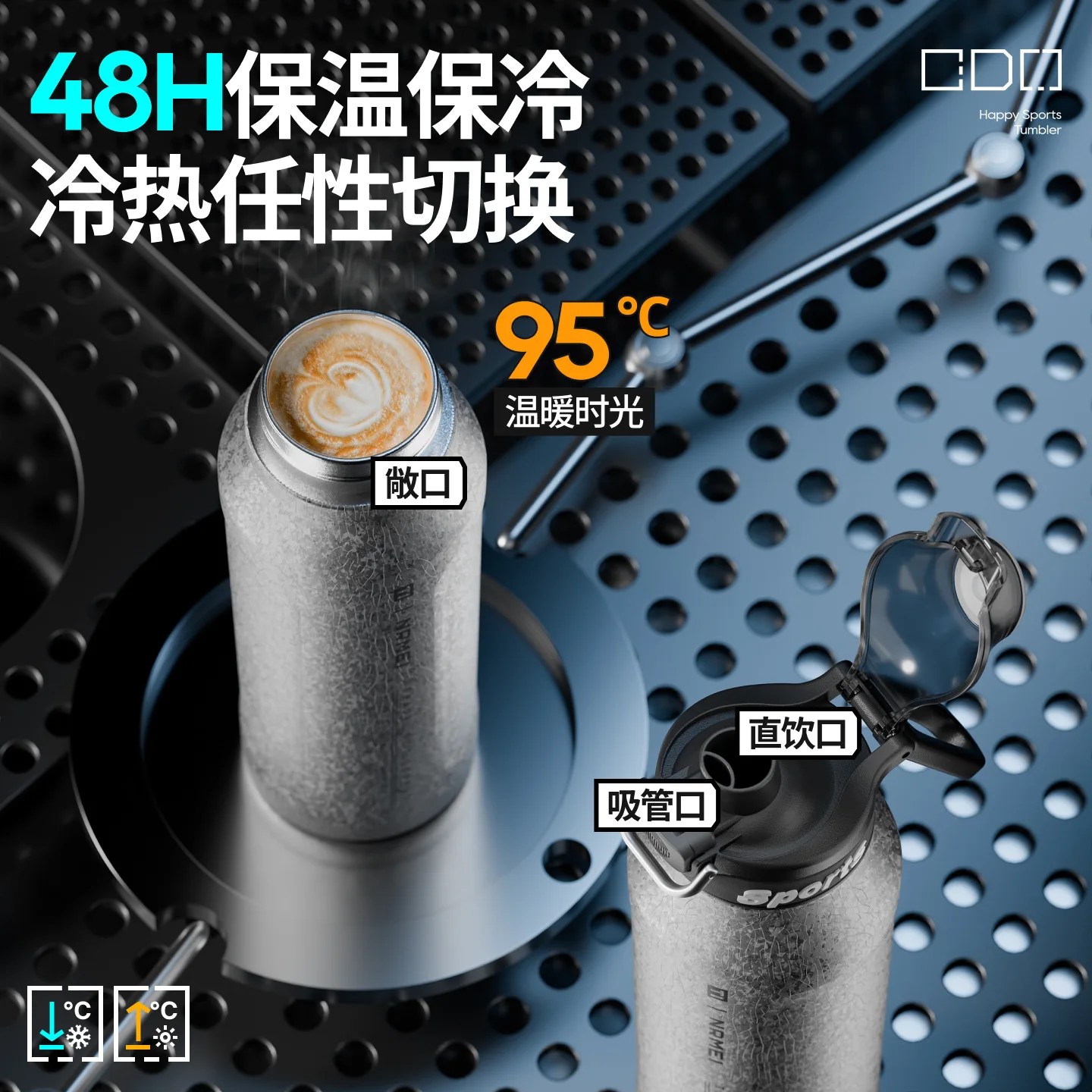 2026 New Pure Titanium Thermos Large Capacity Outdoor Portable Sports Water Bottle Men Insulated Cold Keep Fitness Kettle