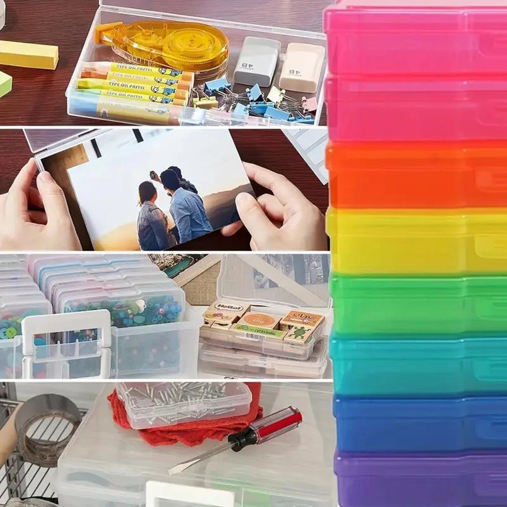 1 комплект коробки для хранения фотографий и организации, многофункциональная коробка для классификации и организации, коробка для хранения деталей и оборудования