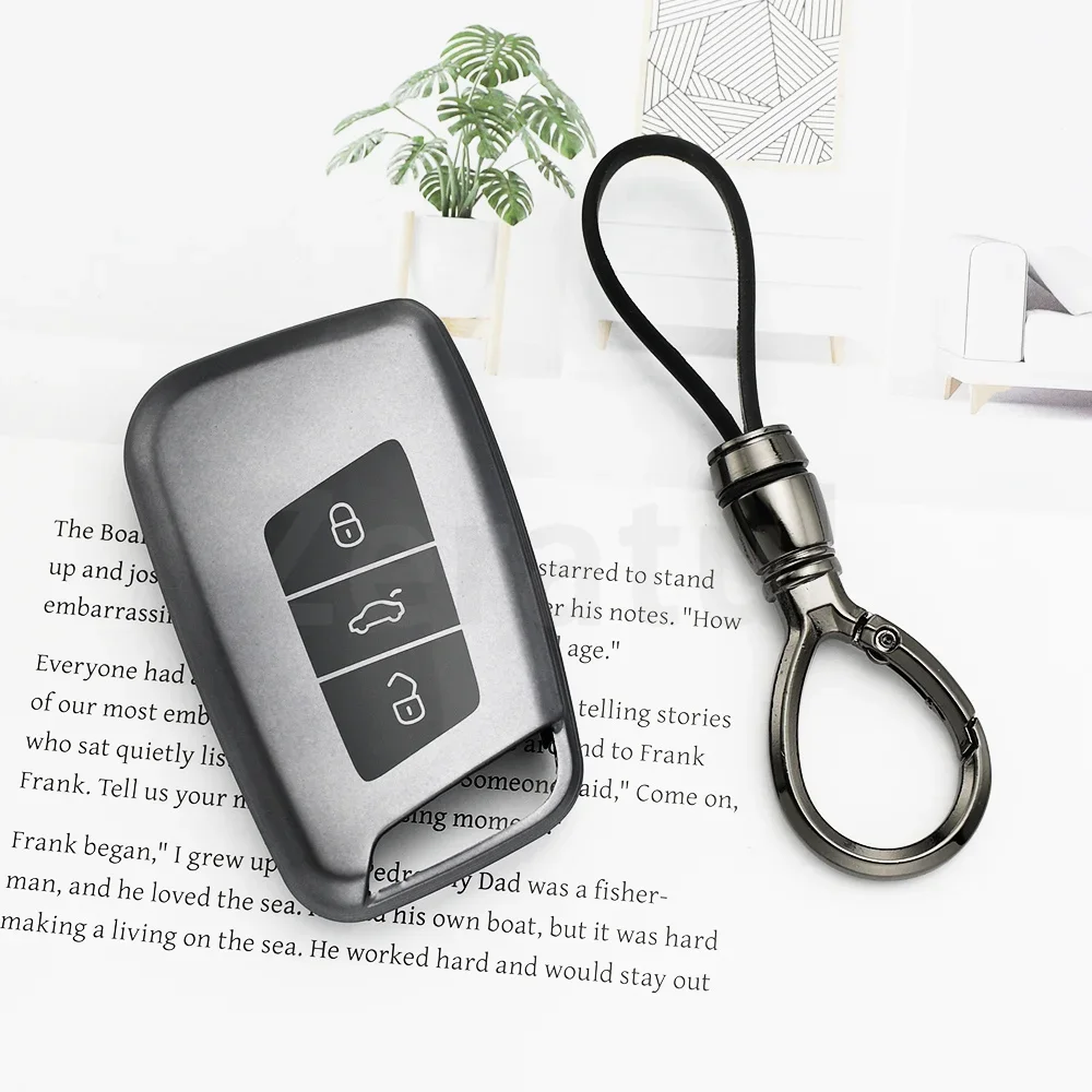 Auto Keyless For VW Volkswagen Magotan GTE Passat B6 B7 B8 CC Skoda Fabia Superb Kodiaq A7 Car Key Case Cover Shell Accessories
