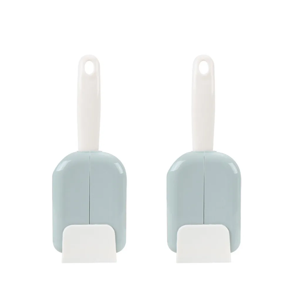 2Sets Premium Rice Scoop Set with Upright Holder Auto Opening Closing Design Easy Clean Non Sticky Kitchen Tool Rice Spoon