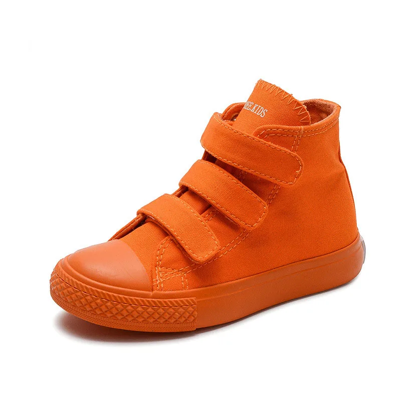 Primavera tinta unita bambini scarpe di tela scuola scarpe Casual ragazze ragazzi Sneakers alte scarpe sportive per bambini per ragazze CSH736