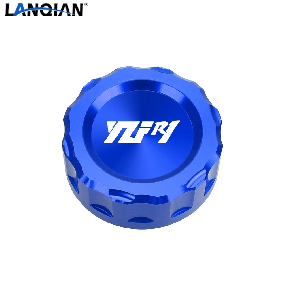 For Yamaha YZF-R1 YZFR1 YZF R1 2009 2010 2011 2012 2013 2014 Motorcycle CNC Aluminum Brake Fluid Fuel Reservoir Tank Cap Cover