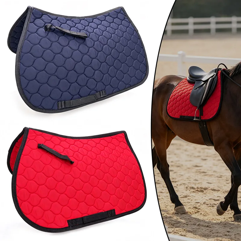 Custom Velvet Saddle Pad Breathable Moisture Wicking Spring Autumn Use