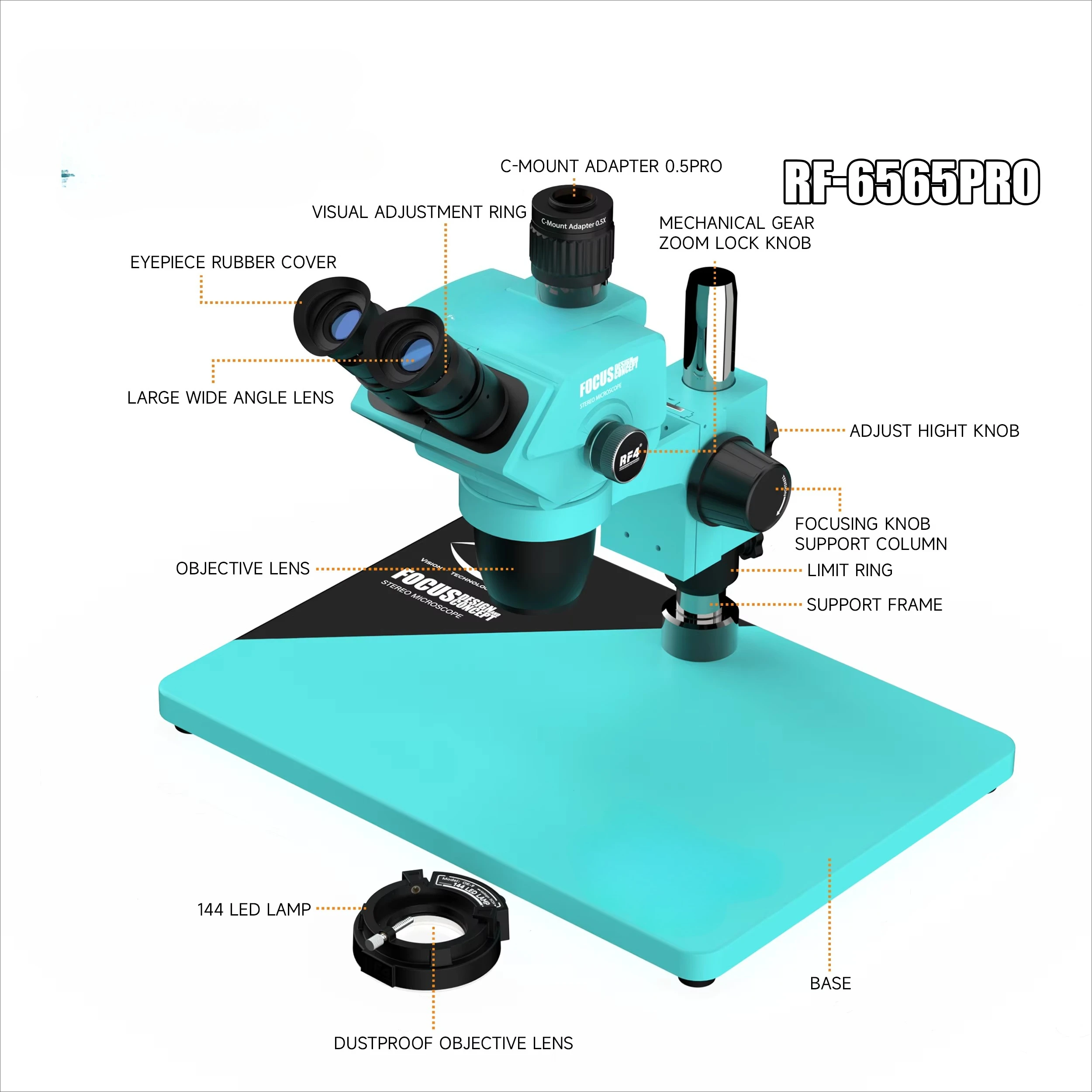 2025 -6565 PRO Microscope for Laboratory and Educational Use