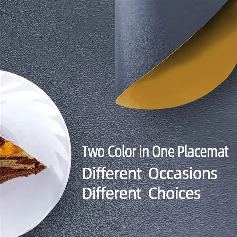 A01F-For Waterproof Wipe Clean Heat Heatproof Anti Slip Dining Table Place Mats Table Place Mats