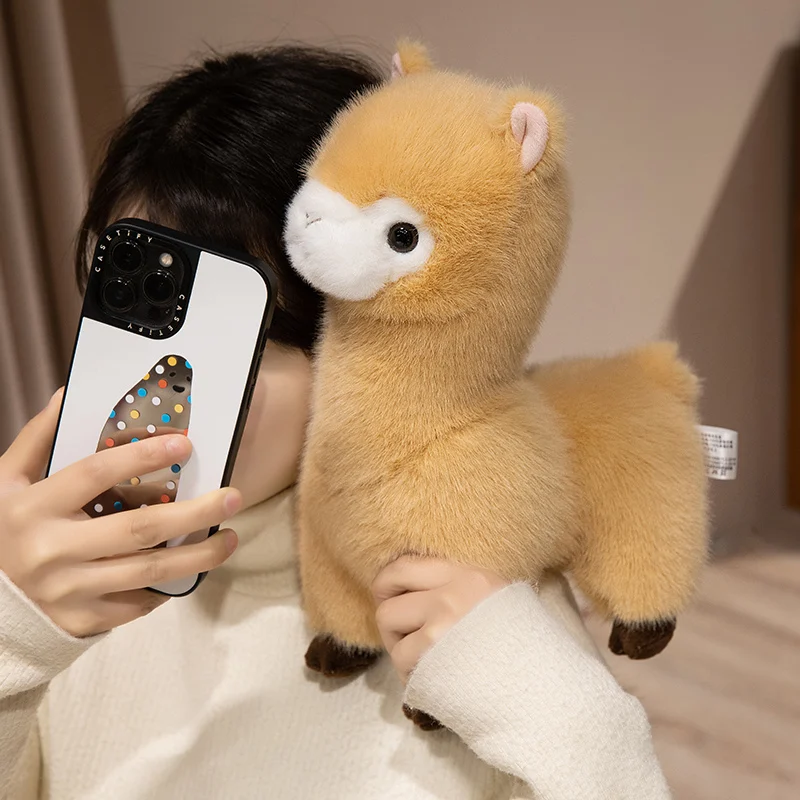 Bel colore soffice alpaca giocattoli di peluche emulativi animali di peluche lama peluche bambola morbida coccolone decorazioni per la casa cuscino ragazza regalo