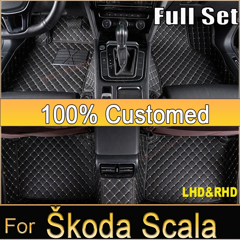 

Car Mats Floor For Škoda Scala 2020~2022 Waterproof Rugs Car Floor Mats Foot Mat Cubre Pisos Para Autos Car Accessories Interior