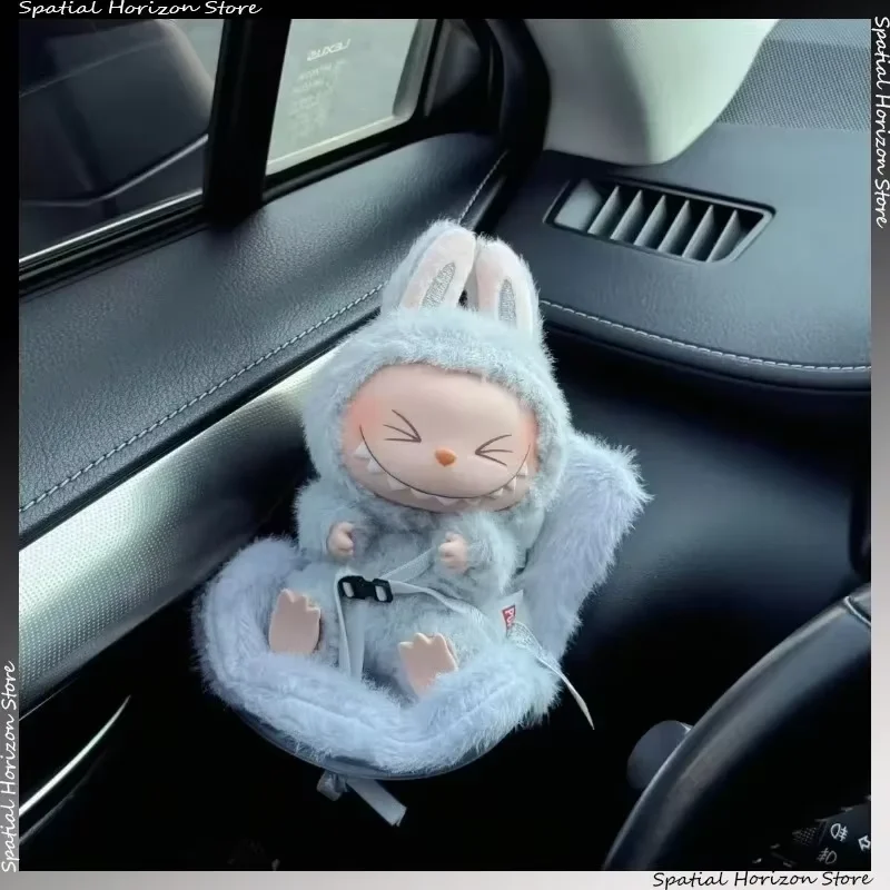 

Car Doll Safety Seat for 17cm Labubu Cartoon Chair Model for Labubu Car Seat Outlet Decor for Car Interior Styling Labubu Doll