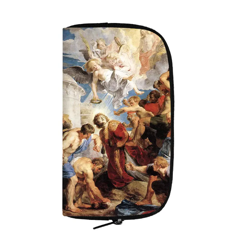 Our Lady of Guadalupe Icon Printing Wallet Women Mary Religion Purses Credit Card Earphone Phone Money Bag Holder Long Coin Bags