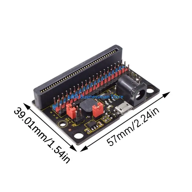Microsbit Bit Enhanced Study Board mit flexiblem Stromzugang, organisierter Verdrahtungsanordnung und Kommunikationskontakten – Detail 6