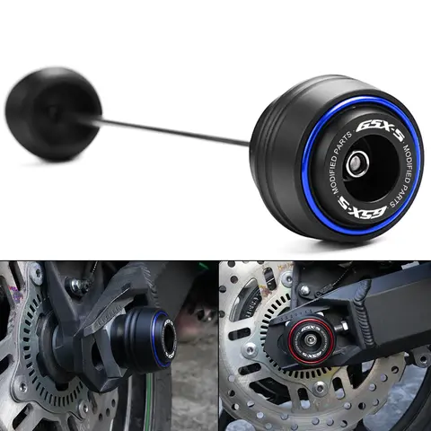 SUZUKI GSXS1000 GSX-S1000 GSXS 1000F 2015-2023 2024 2025 오토바이 전방 및 후방 휠 포크 액슬 슬라이더 충돌 방지 장치