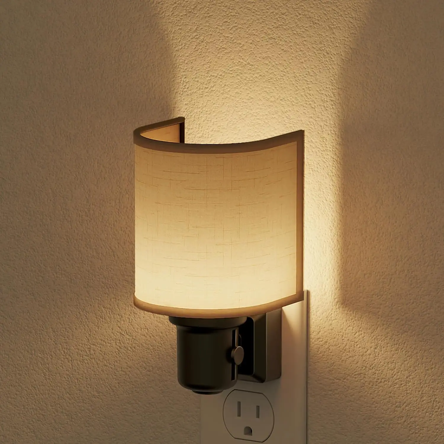 

Dimmable LED Night Light with Auto Sensor, Warm White 3000K, 0-100LM, Plug into Wall, Ideal for Hallway Bathroom Bedroom