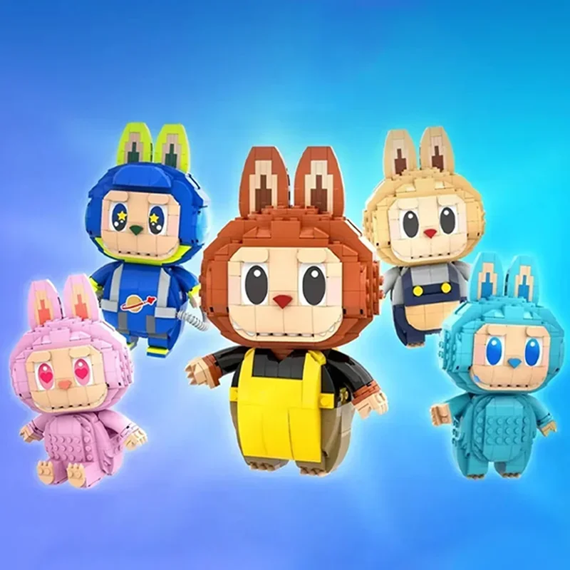 

New Doll Model Building Blocks Cute Cartoon Figure Toys Diy Assembly Brick Kids Education Birthday Christmas Gifts