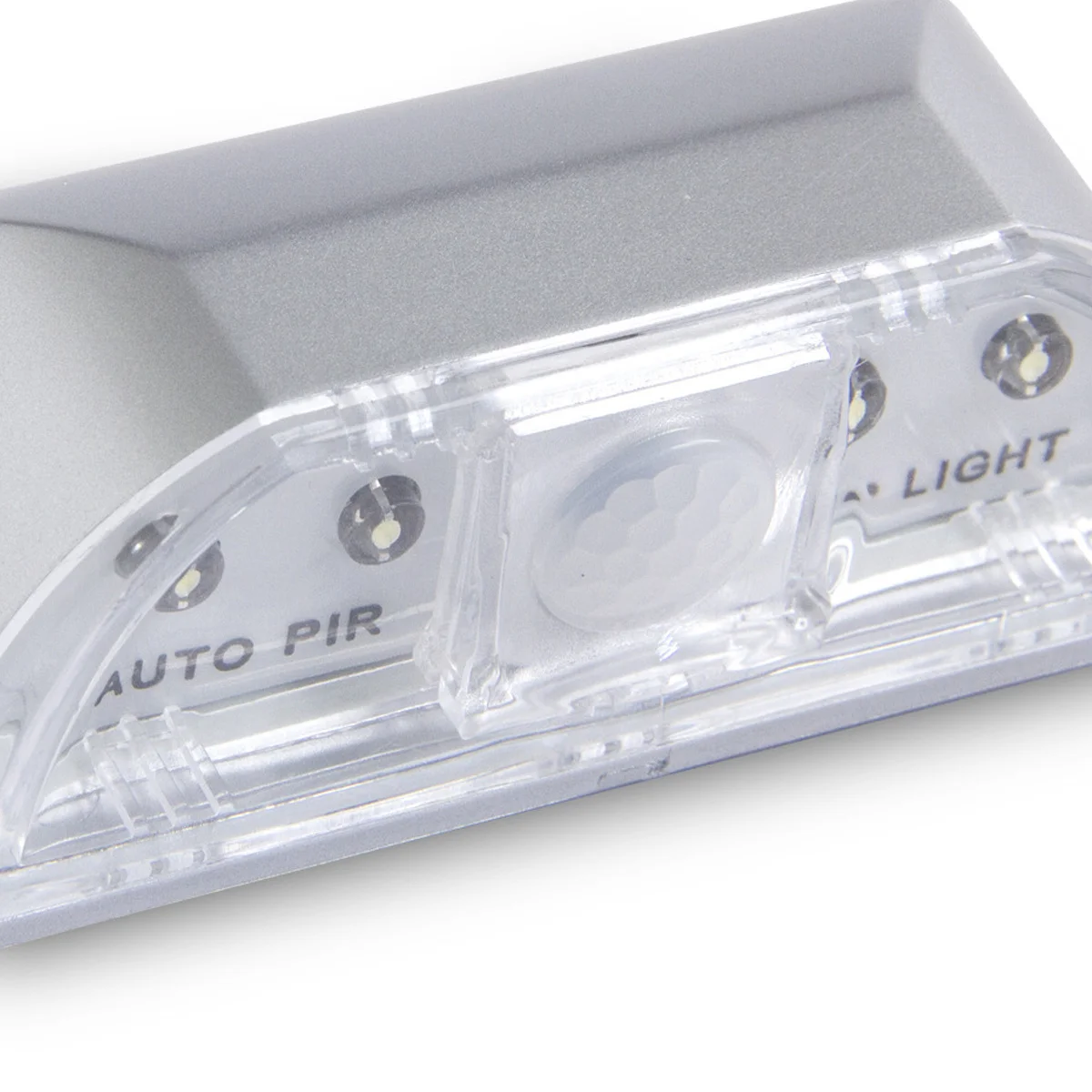 Lampada da buco della serratura a LED Argento Pir Lampada da serratura a infrarossi Sensore di movimento Lampada notturna automatica per scale da cucina