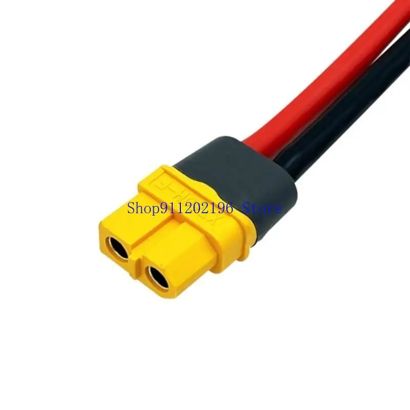 P82A XT60 to O Rings Terminal Cable 12AWG XT60 Extension Cord for LiBattery Solar Portable Power Stations Secure Connection