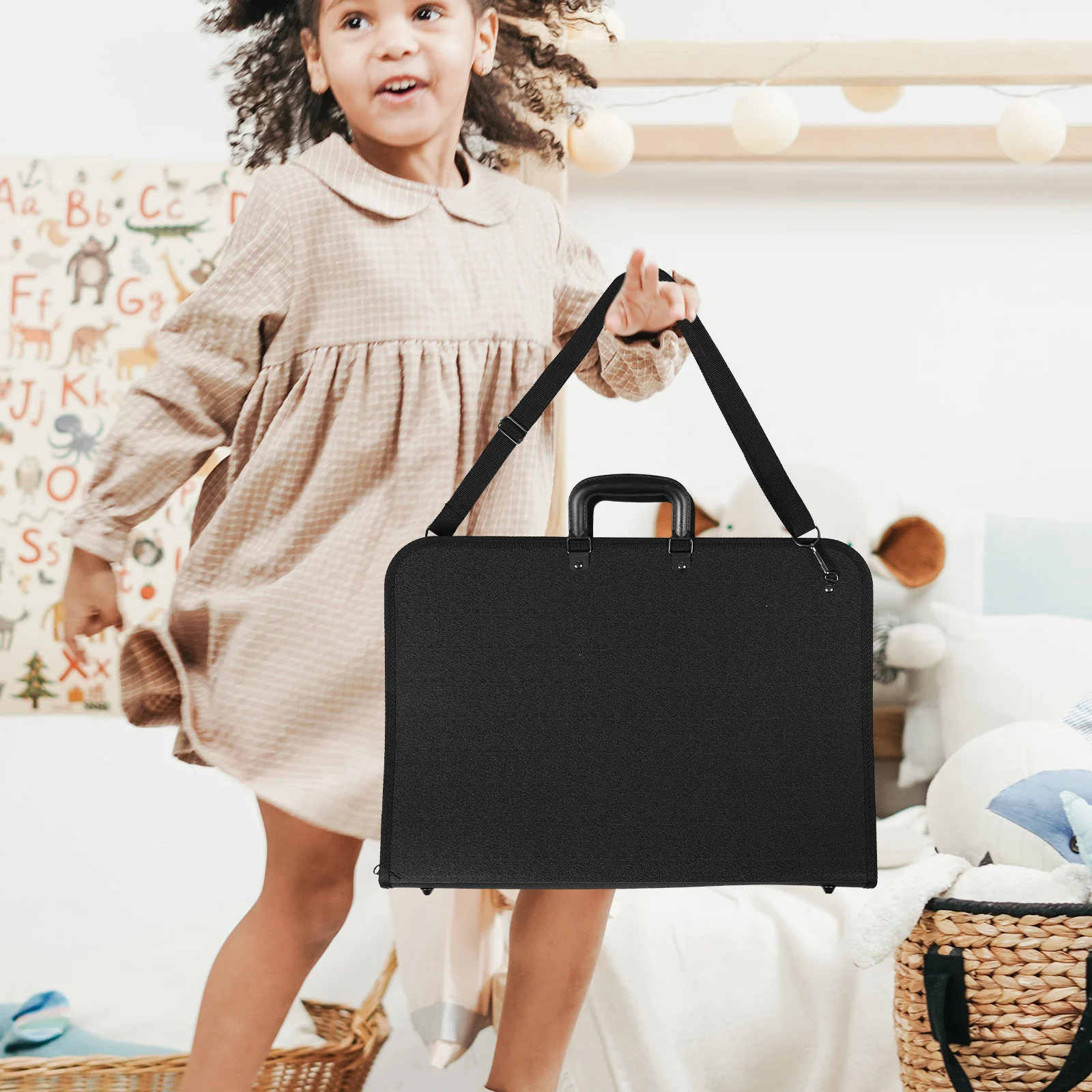 Художественный портфель, водонепроницаемый органайзер для принадлежностей для рисования, портативная сумка для хранения краски, многофункциональные отделения, эргономичная