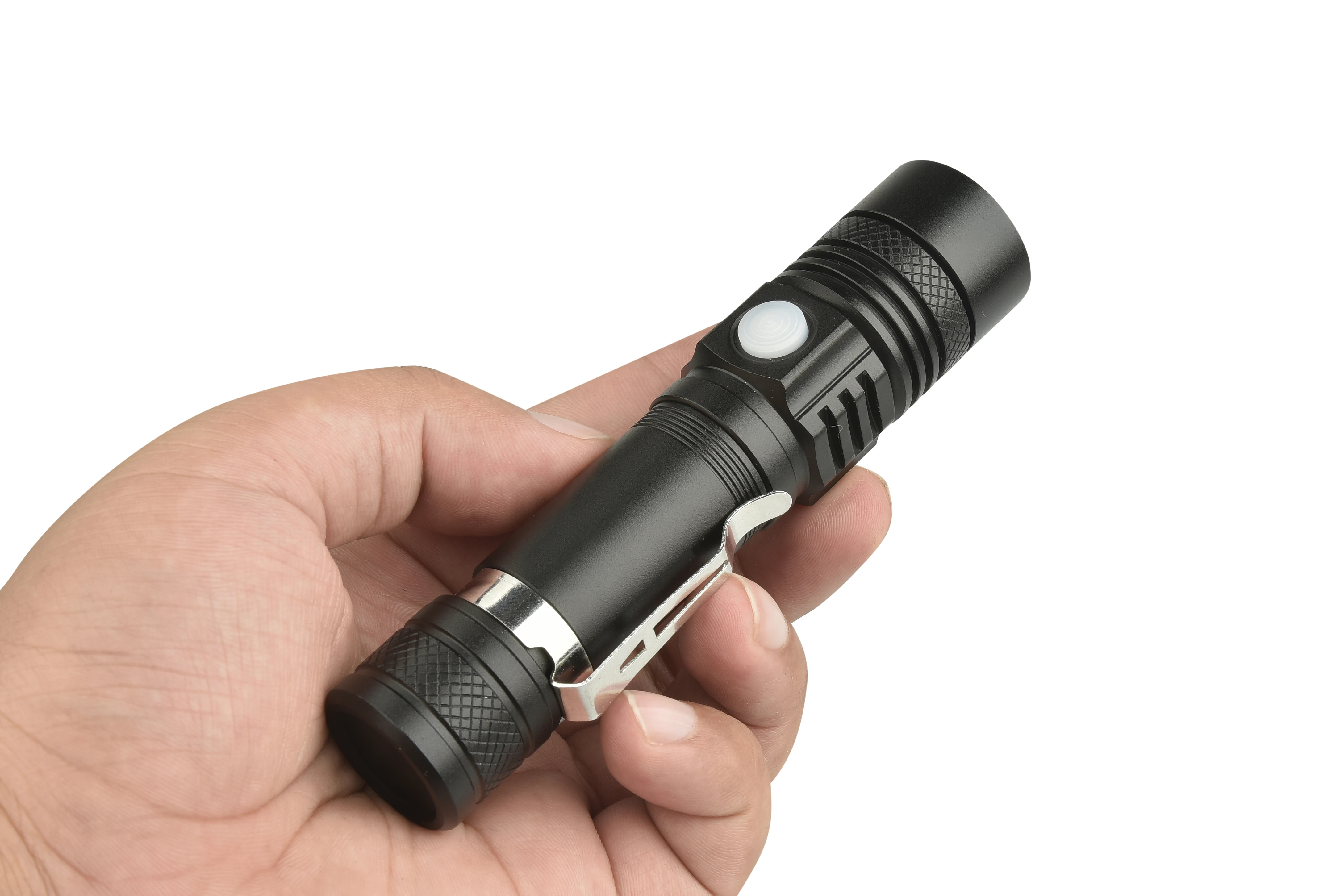 2000LM Mini LED Flashlight USB Rechargeable COB Torch Portable Lighting waterproof Zoomable 18650 Penlight  for Bicycle