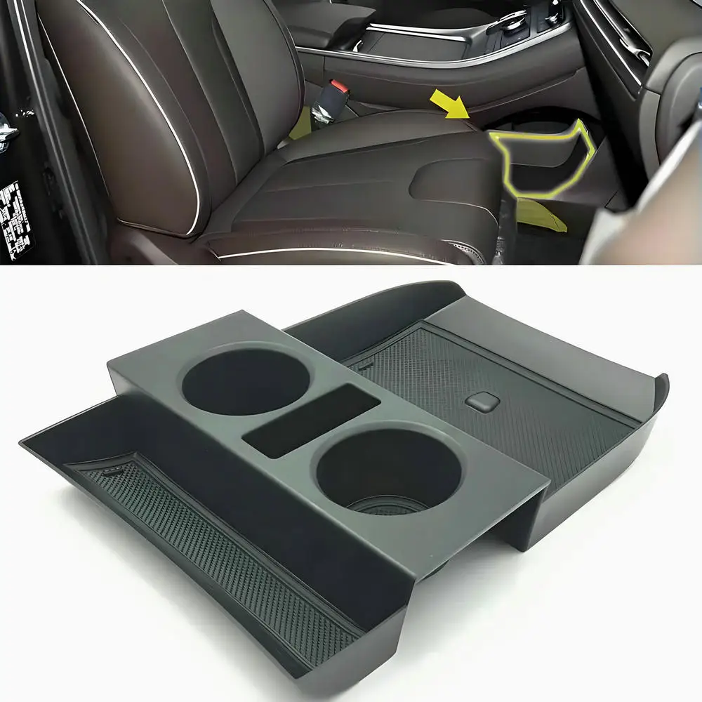 For Hyundai Palisade 2019~2022 2023 2024 Auto Interior Central Control Lower Storage Box Organizer Tray Car Accessories