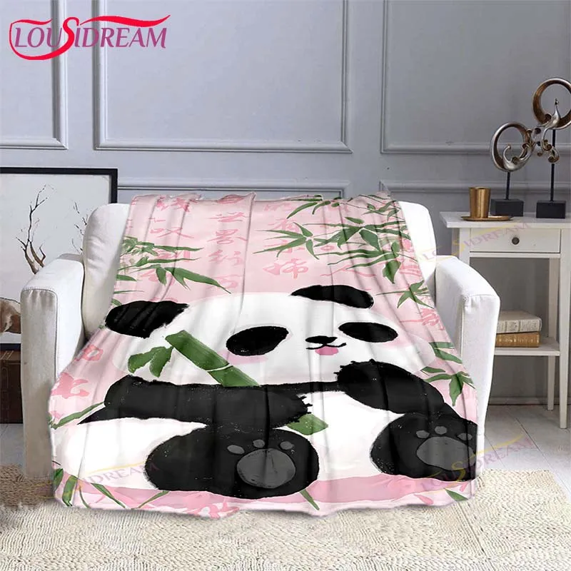 

Cute cartoon panda Flannel Blanket, Fuzzy Warm Throw Blanket for All Season Bedding ,Hot selling blankets