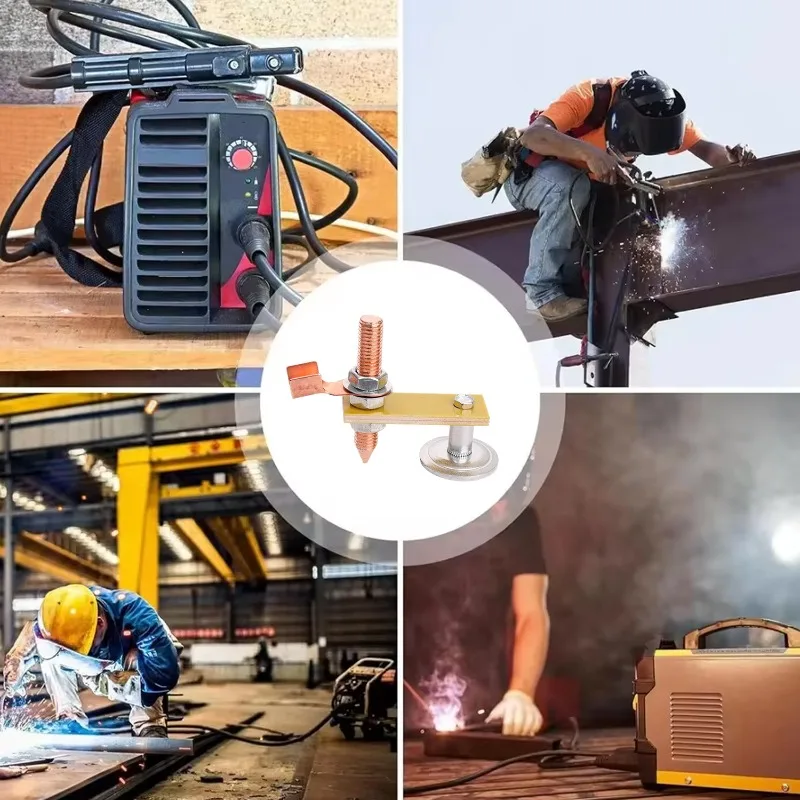 Magnetic Welding Ground Clamp Magnetic Welding Fix Ground Clamp Single Double Strong Magnetic Electric Weldings Support Tool