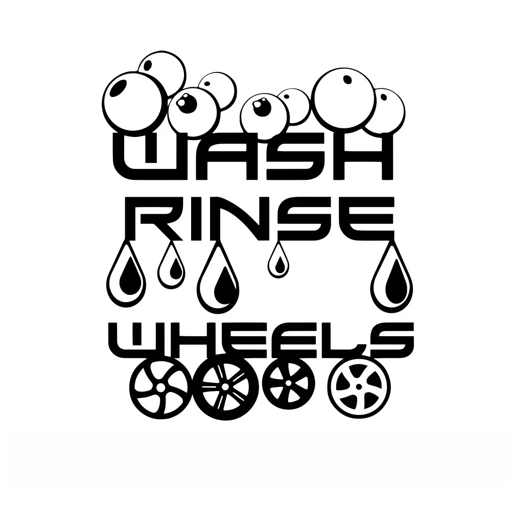 Fashion Car Detailing Vinyl Bucket Stickers Valeting Cleaning Decals Stickers Sunscreen Waterproof.28*33cm