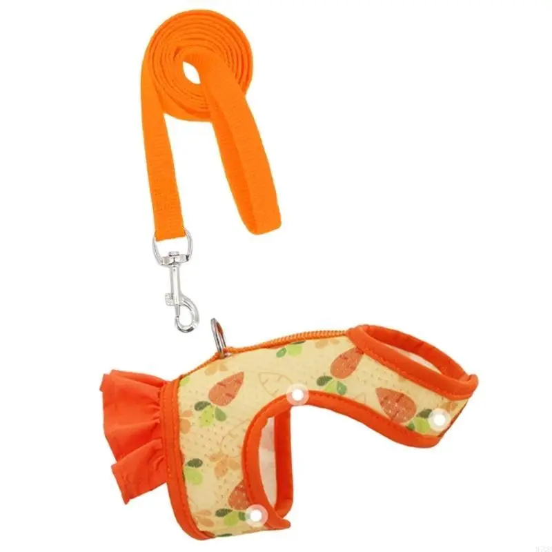 97QD Rabbits Harness and Leash Small Animal Clothes for Rabbits Guinea Pigs Small Animal