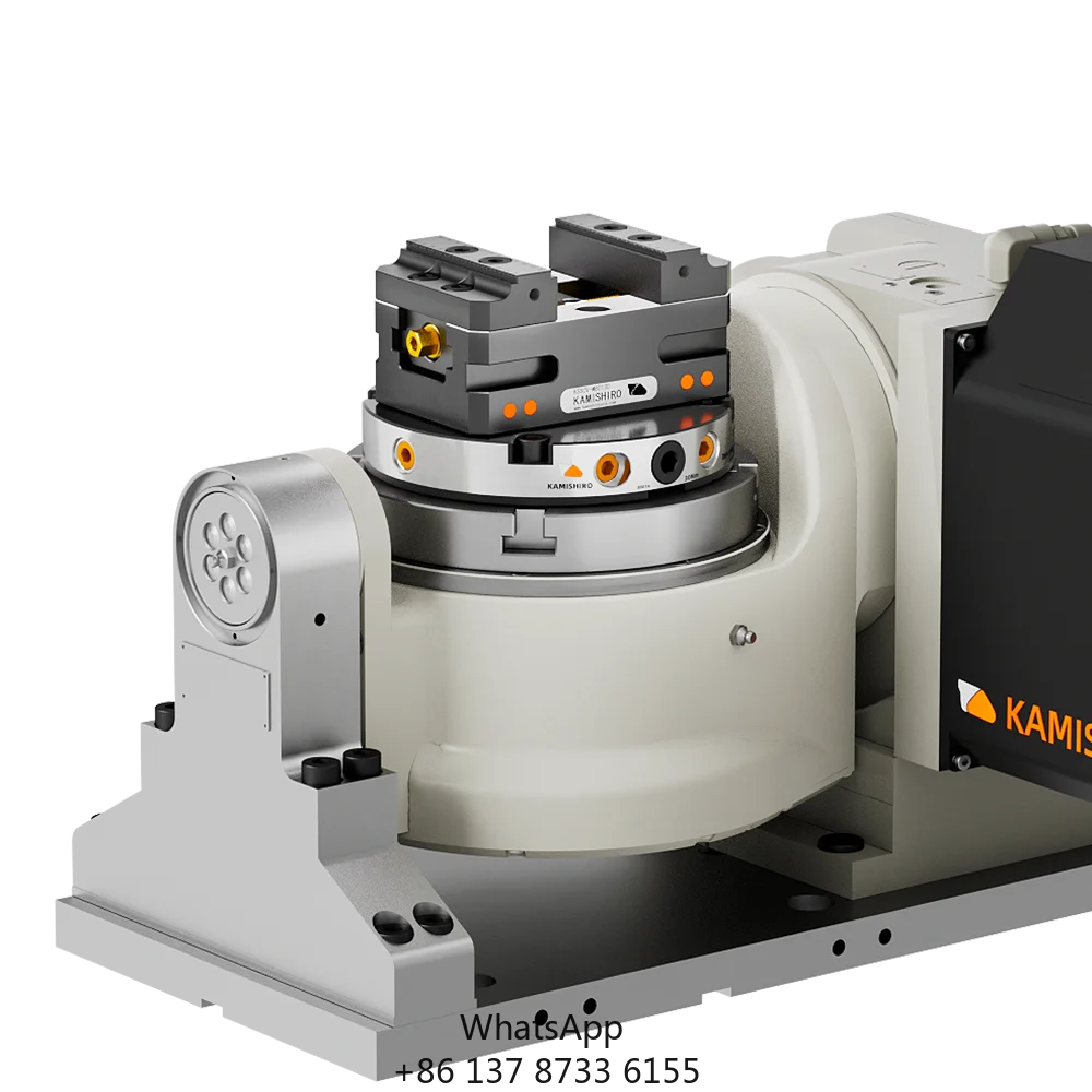 Kamishiro plataforma giratória circular de precisão, 5 eixos, modular, fresadora cnc, ferramentas, torno autocentrante, sistema de fixação de ponto zero