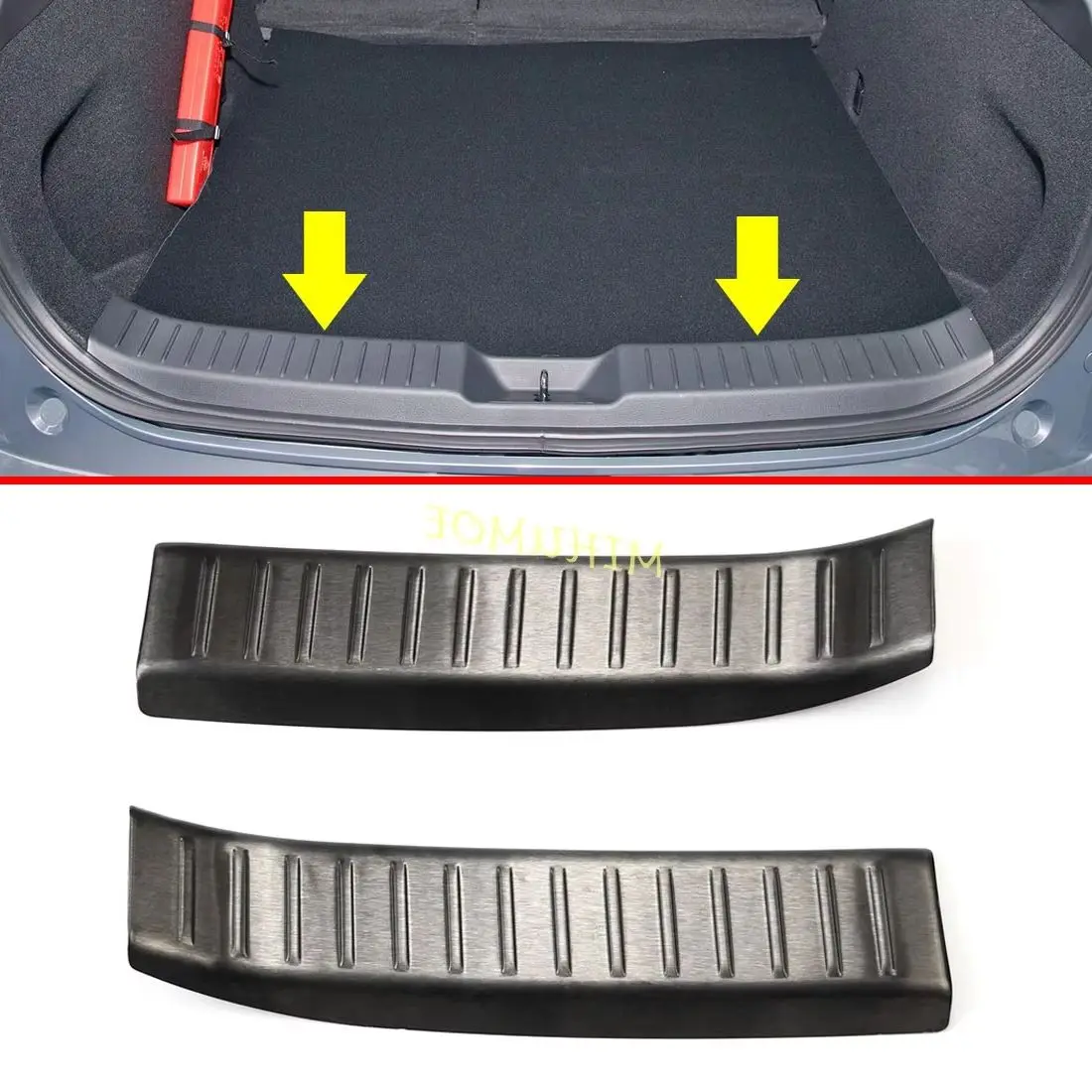 

For 2020-2025 Mazda CX-30 Stainless Steel Car Rear Tailgate Inside Trunk Sill Protector Decoration Trim CX30 2021 2022 2023 2024