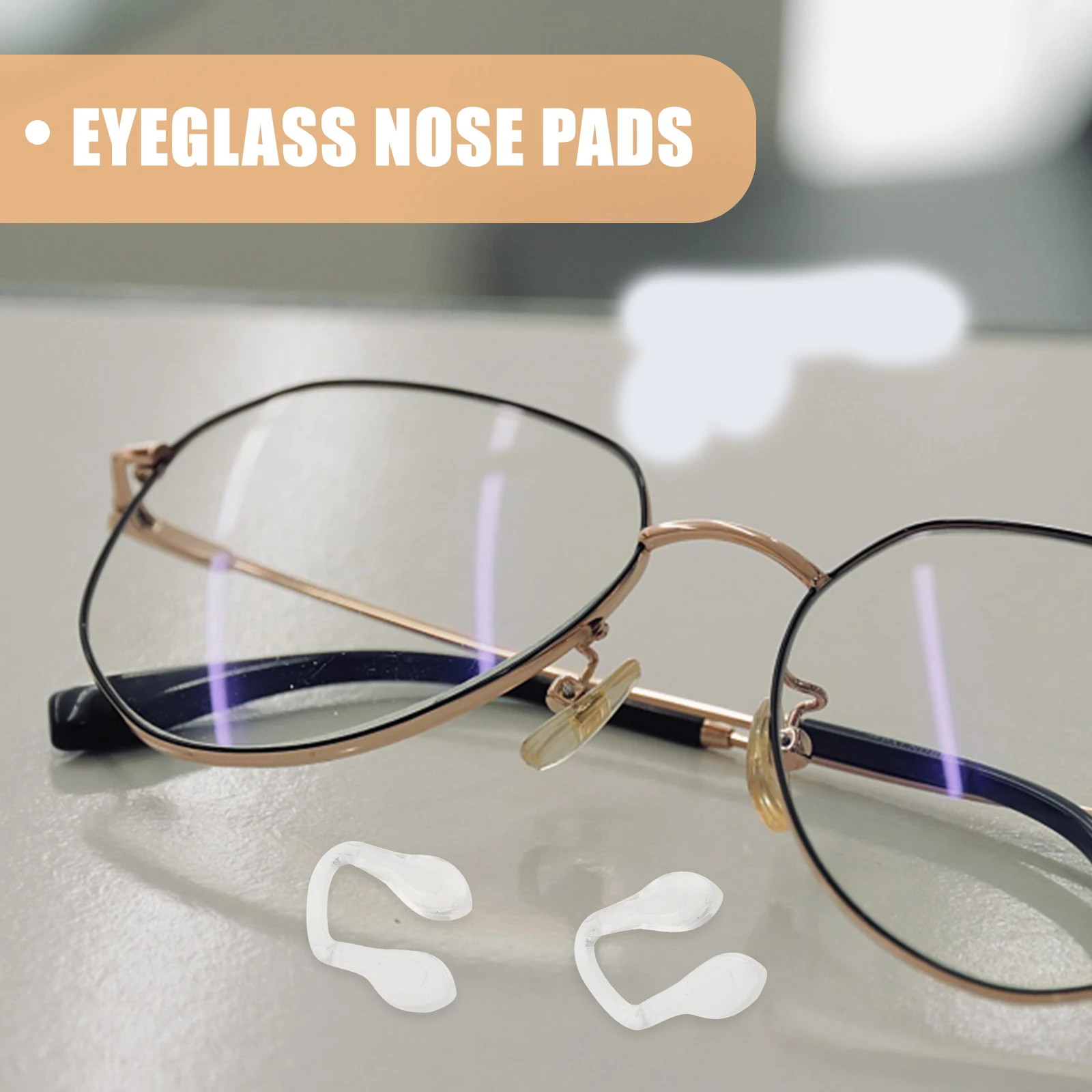 

4pcs Clear Glasses Nose Bridge Pad for Eyeglass Comfort Silicone Anti Most Frames Non Pressure Pain Free Glasses