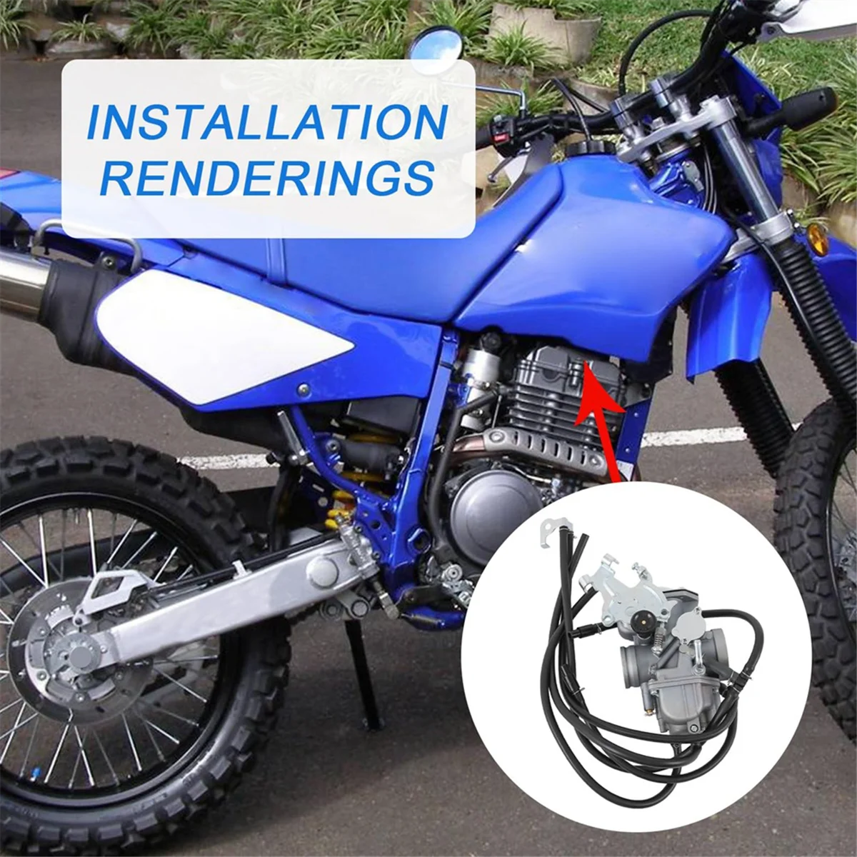 オートバイキャブレター ヤマハ TTR250 250cc 1994 - 2011 5GF-14301-01-00 オートバイ部品—L48A