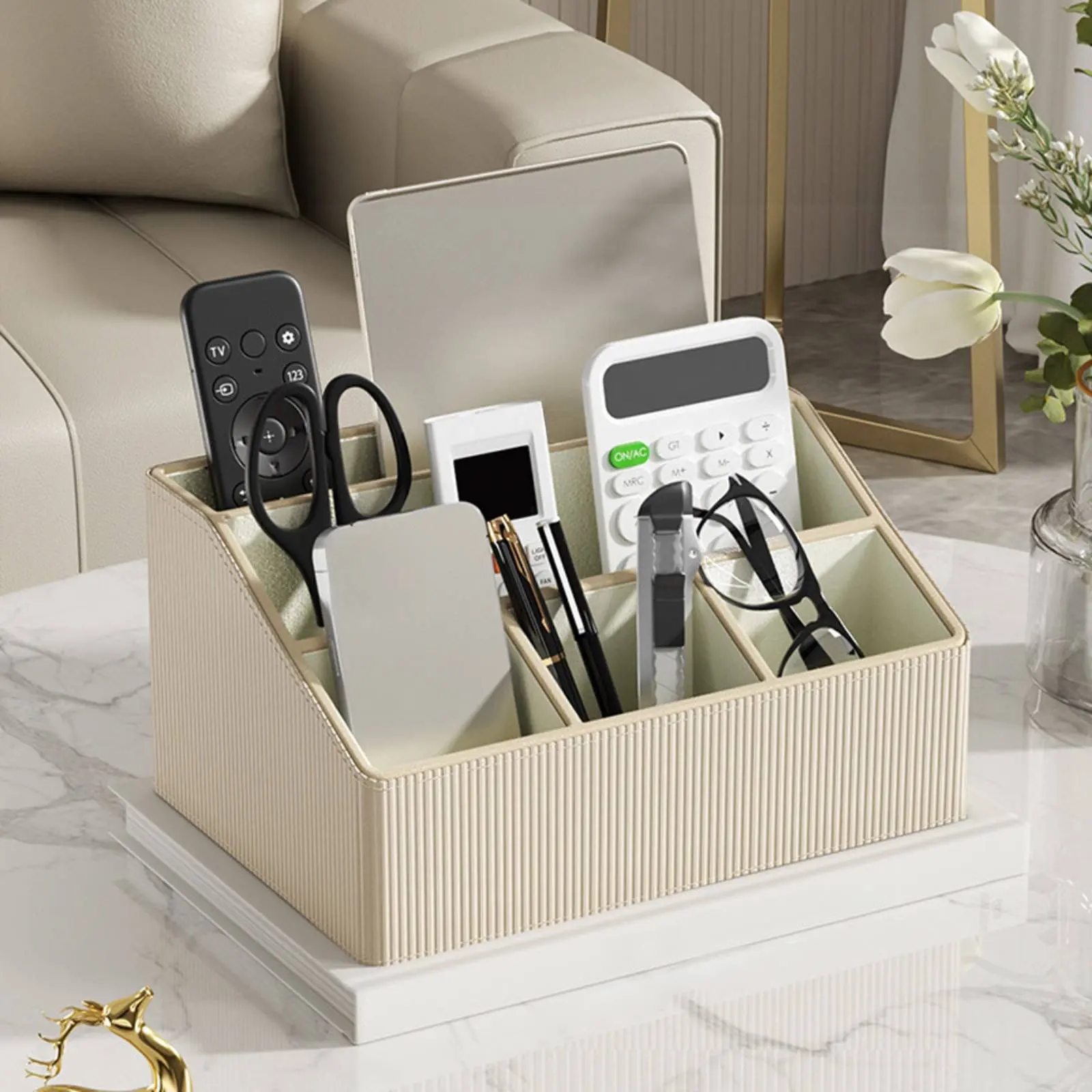 multi-compartment-remote-holder-space-saving-desktop-organizer-tiered-compartments-anti-slip-base-for-adults-coffee-table-desk