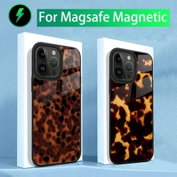 Tortoise Shell Marble Phone Case For iPhone 16,15,14,13,12,11,Plus,Pro,Max Mini Magsafe Magnetic Wireless Charging
