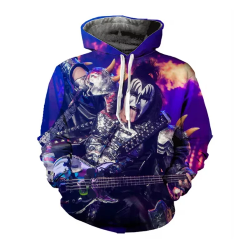 Autumn Kiss Rock Band 3D Print Hoodies Men Women Fashion Casual Sweatshirts Oversized Hoodie Pullovers Tracksuit Clothing