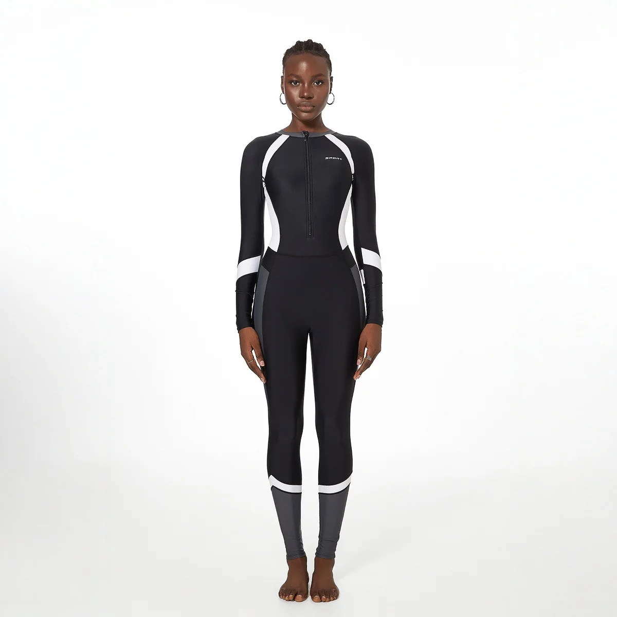 

Женский открытый водонепроницаемый пляжный серфинг из спандекса для пляжного плавания, цельный нейлоновый купальный костюм с длинными рукавами