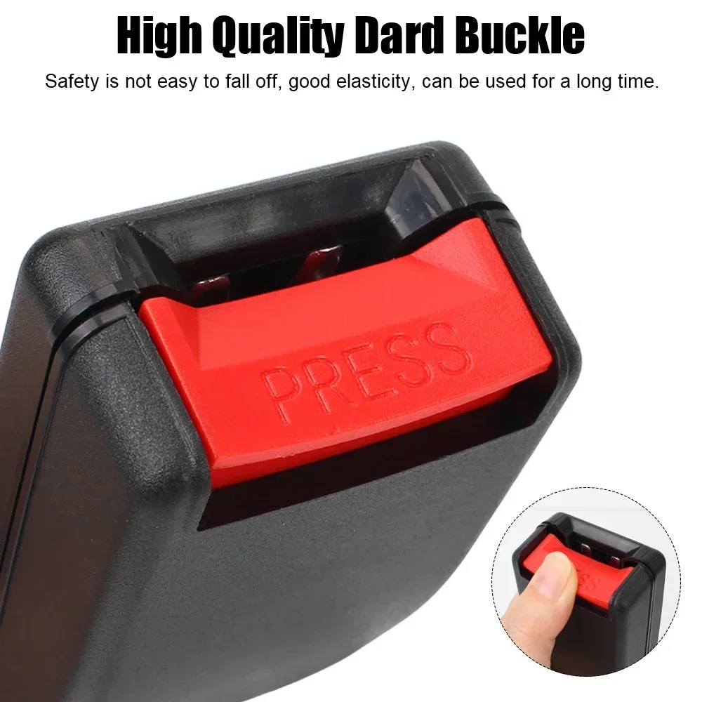 Car Seat Safety Belt Extender Clip Extension Auto Fasteners Buckle for 20-22MM Tongue Adapter Automotive Accessories Universal