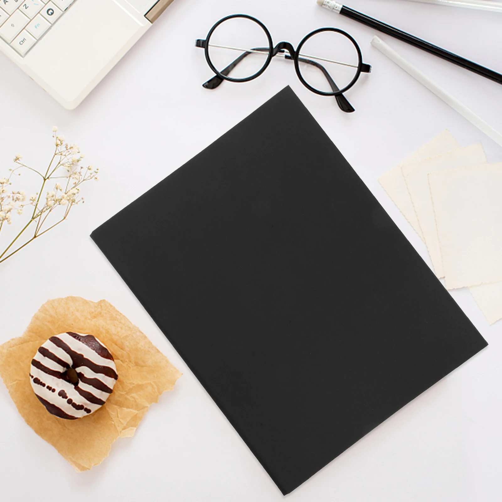 1pc A4 4-Ring Kraft Paper Binder Cover For Loose Leaf Notebook Planner Journal Folder School Office Organizer File Holder