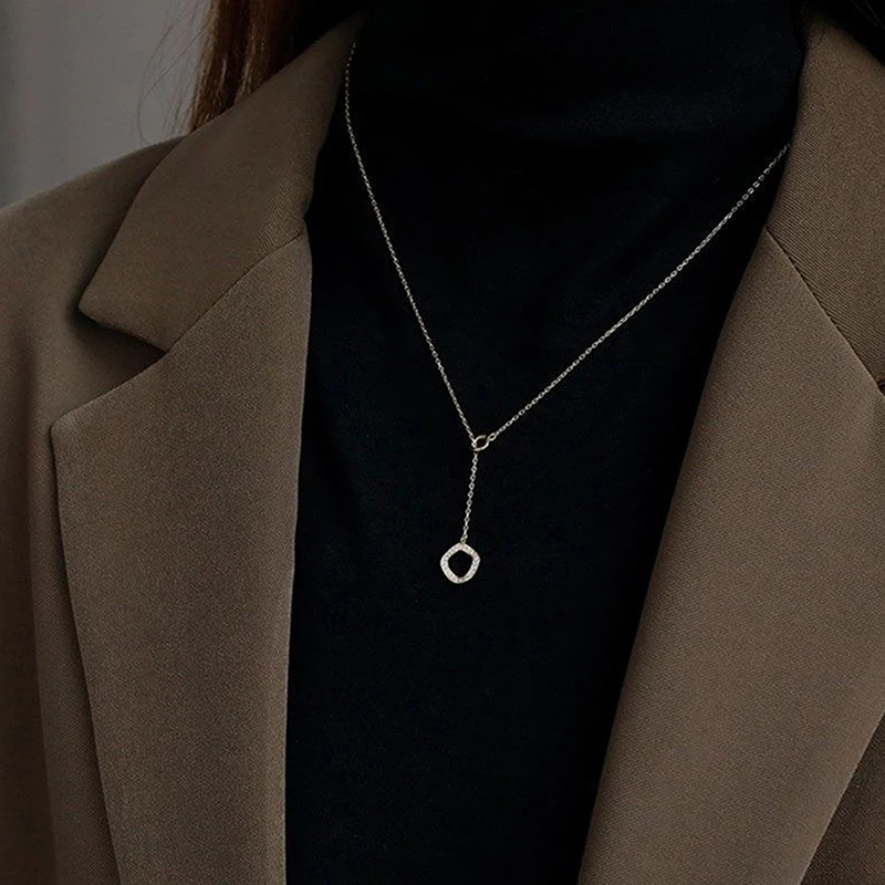 Fashion Creative Retro Mini Woven Bag Pendant Necklace For Women Girls Versatile Long Sweater Chain Jewelry Accessories Gifts