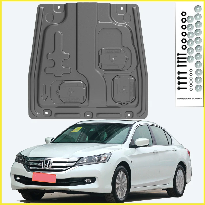 For Honda ACCORD 2014-2016 9gen Accord Black Under Engine Guard Plate Splash Shield Mud Fender Cover Mudguard Protector