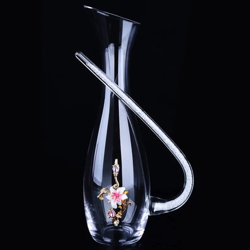 Crystal Glass Pitcher & Red Wine Decanter - Ideal Wine Dispenser & Container - Elegant Barware Accessories