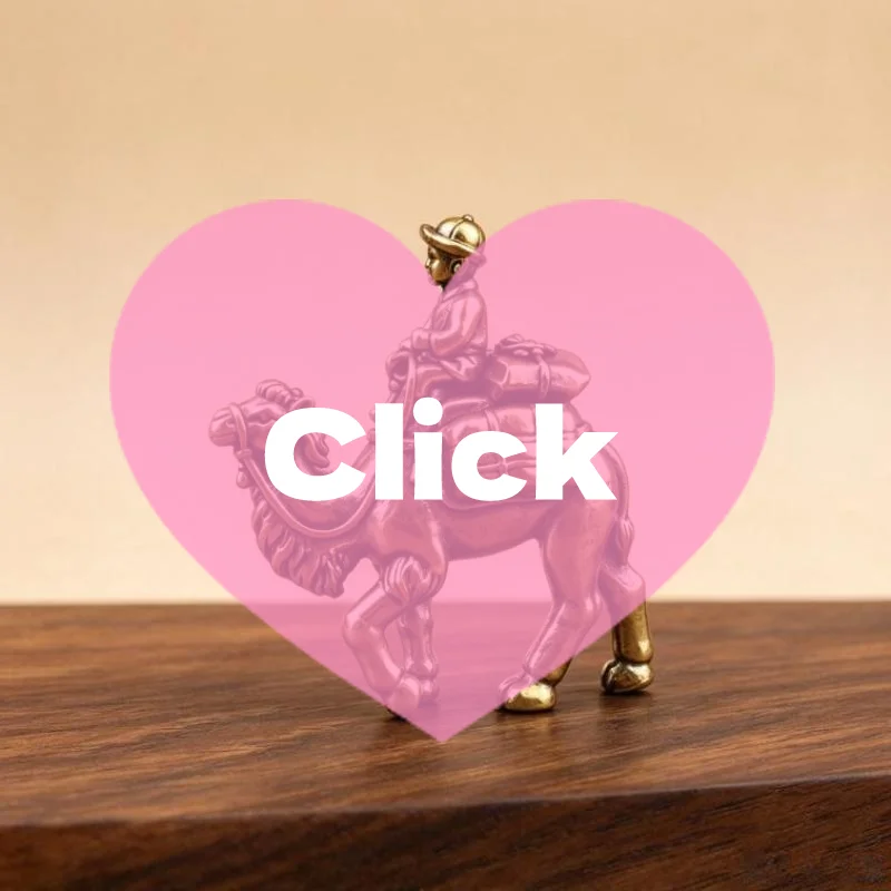 1/2Pcs Brass Camel With Rider Figurine Set Vintage Finish Fine Details For Home Ornament Decor Collection Gifts