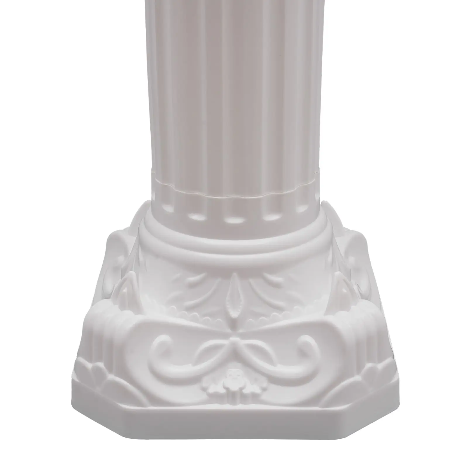 عمود الزفاف الروماني - عمود المناظر الطبيعية لحفلات الحدث وحامل وعاء الزهور بقاعدة مزخرفة - ديكور فناء الحديقة (4 قطع)