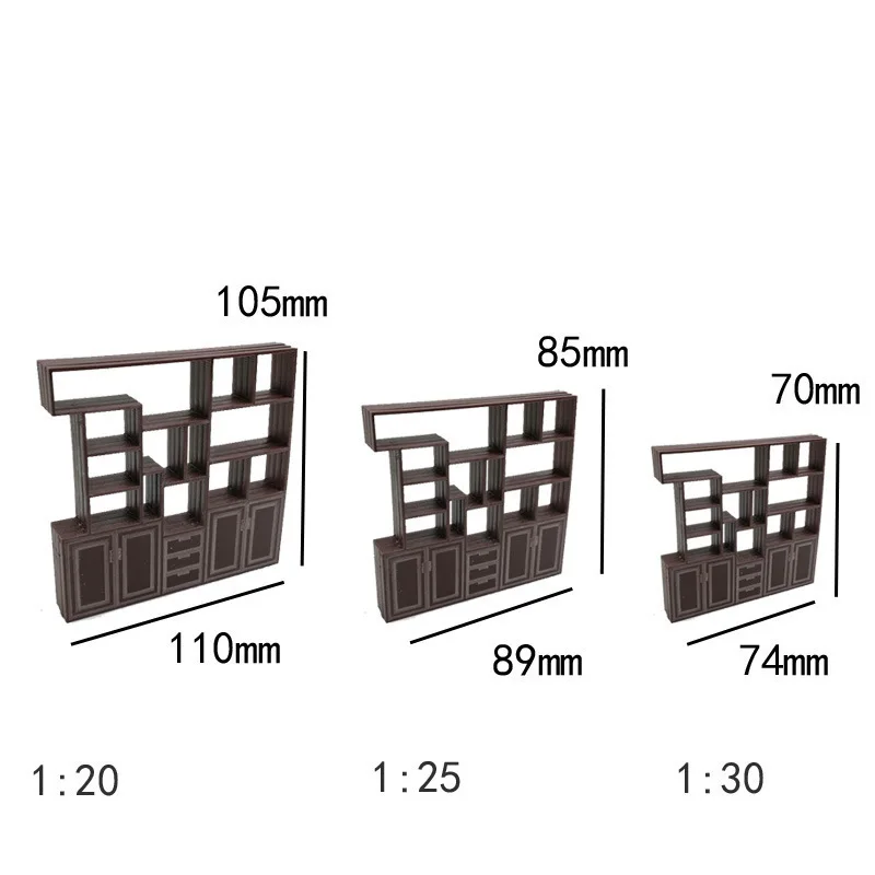 1:12 Scale Dollhouse Miniature Shelf - Micro Interior Design Set with Sofa & Tea Set, DIY Scene Model Accessories