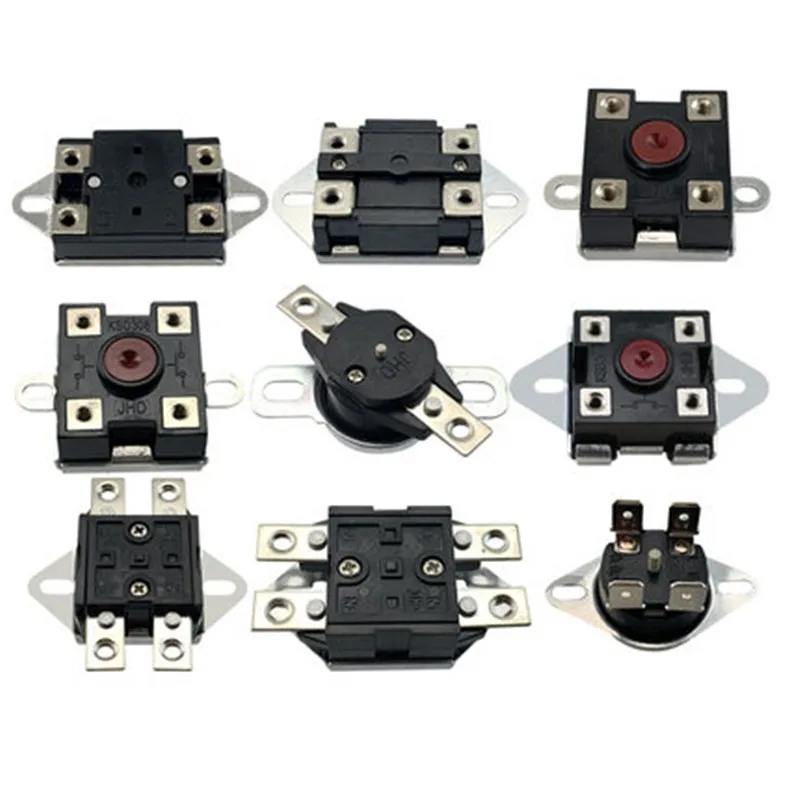 1 PC Electric Water Heater Temperature Switch KSD307/308 40A 250/400V Three-Phase Four-Wire Thermostat 8-Pin Thermal Switch 95 ℃